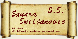 Sandra Smiljanović vizit kartica